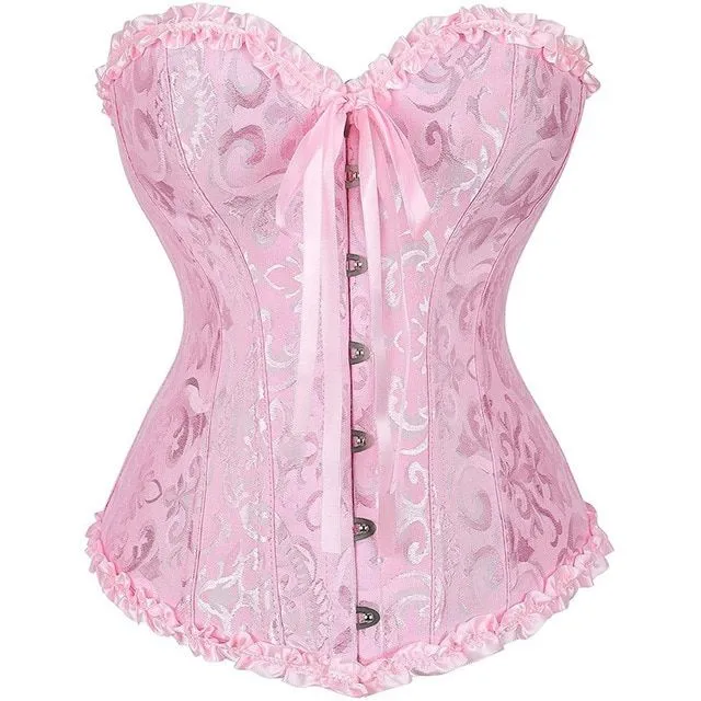 Ladies trendy corset with ruffle pattern Alvarez