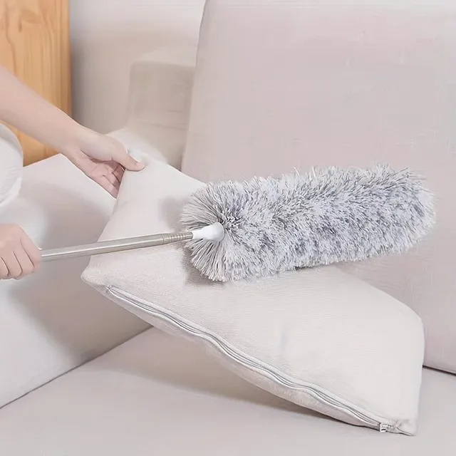 Telescopic duster with extra long handle - Practical and adjustable helper for cleaning