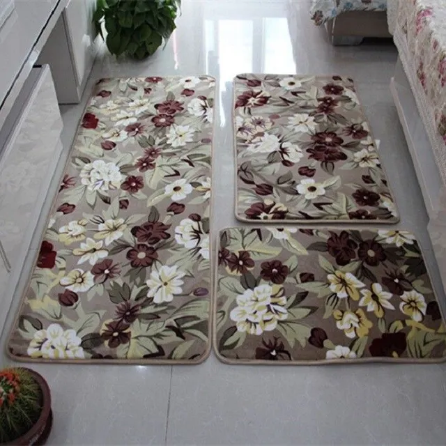 Bathroom mats with 3 pcs