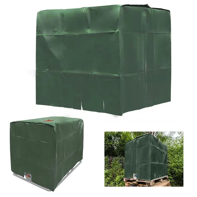 Outdoor cover for 1000L IBC tank - waterproof, dustproof and heat insulated cover for rain drums 260 / 260