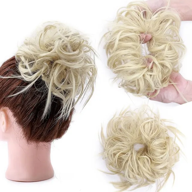 Postiche pour cheveux - chignon avec élastique