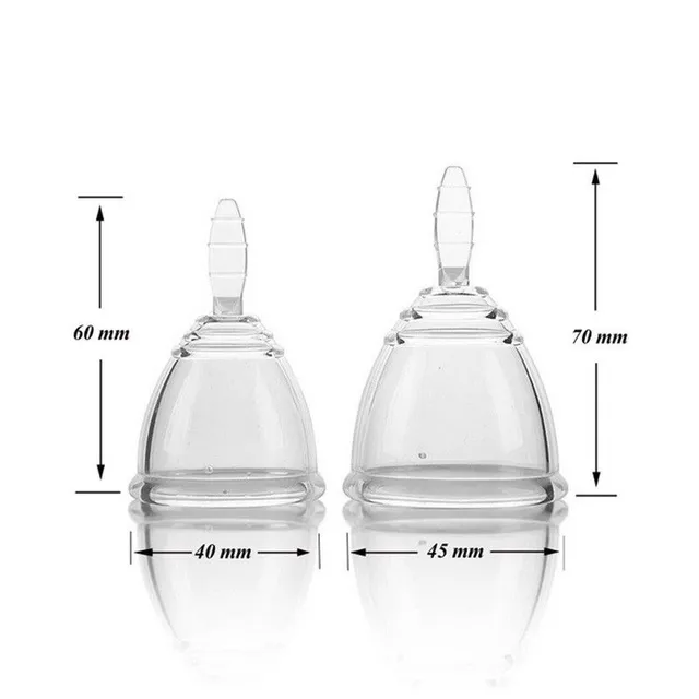 Clear menstrual cup J3313