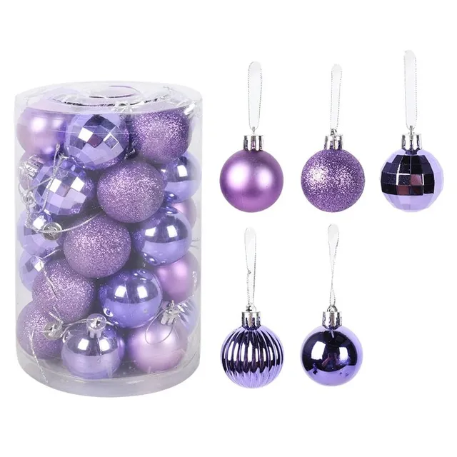 Set of Christmas decorations - different colours