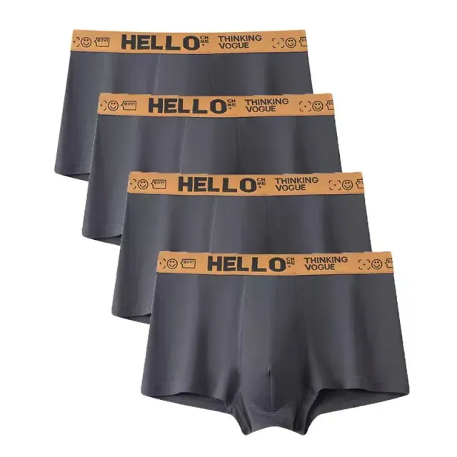 4pcs bărbați boxer chiloți sexy lenjerie confortabil respirabil