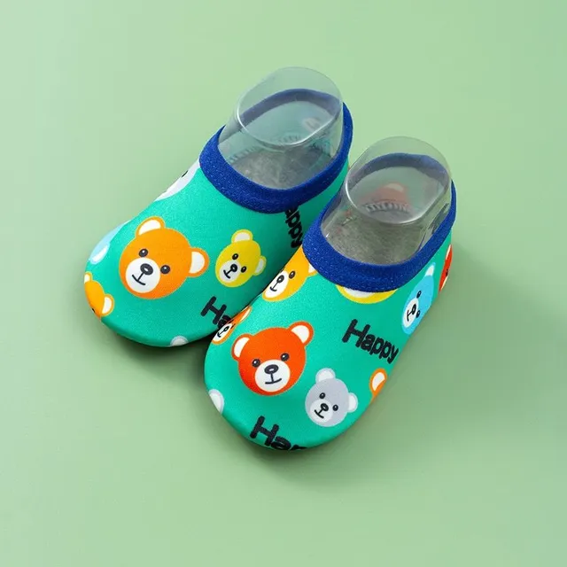 Children's original stylish modern colorful summer shoes in water with various prints Aofia