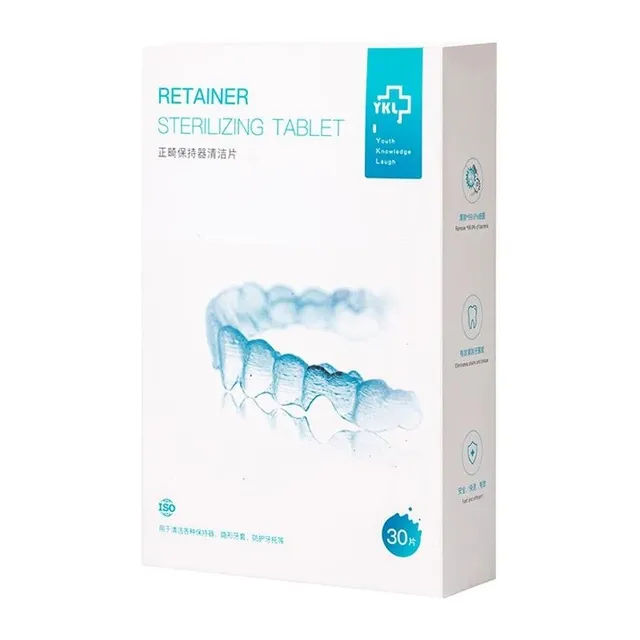 Tablets for cleaning dentures 30 pcs Cleaning tablets remove unpleasant odor