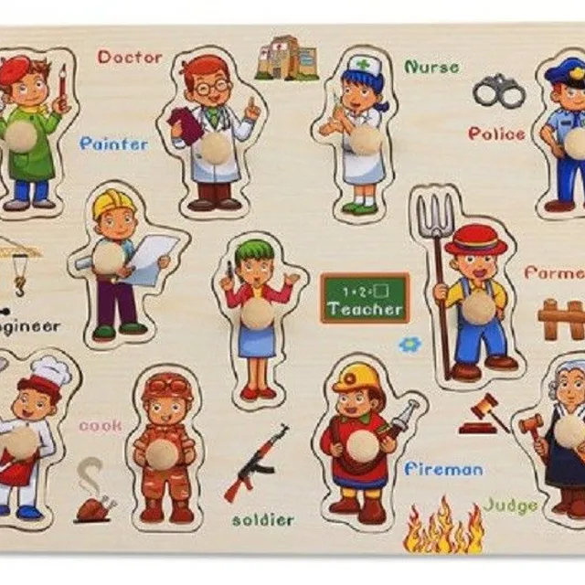 Puzzle pour enfants - Métiers