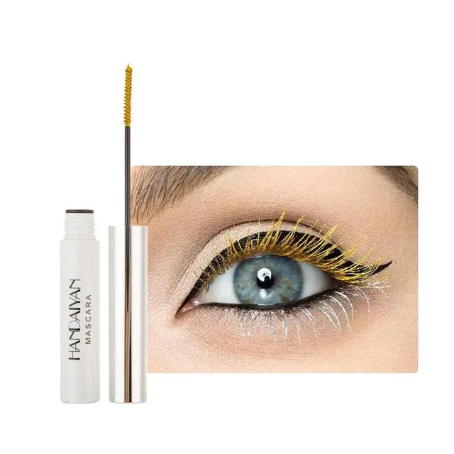 Color mascara with long-lasting effect Fast-dry mascara with color effect on the extension of algae