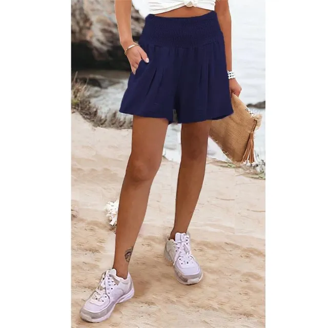 Women's Summer Breathable Shorts with High Waist and Fashion Colors