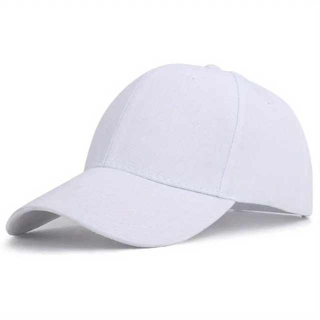 Minimalist breathable baseball cap in single-colored design