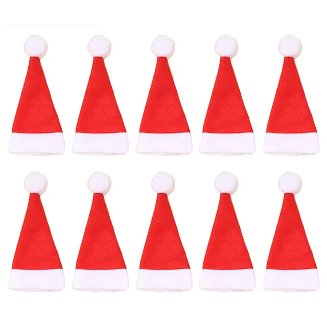 5/10/20 pcs Christmas cutlery holder in the form of Santa's hat