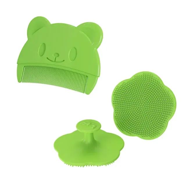 2 pcs child care accessories - Soft hair comb and head massage