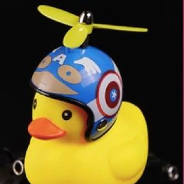 Cute bell for a child's wheel in the form of a duck