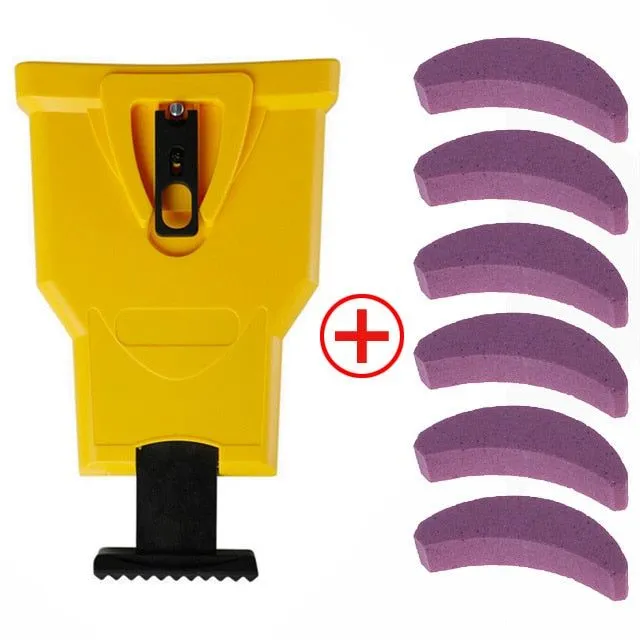 Chainsaw teeth sharpener Chainsaw blade Tool sharpening system Abrasive tools Easy durable sharp bar assembly Quick grinding