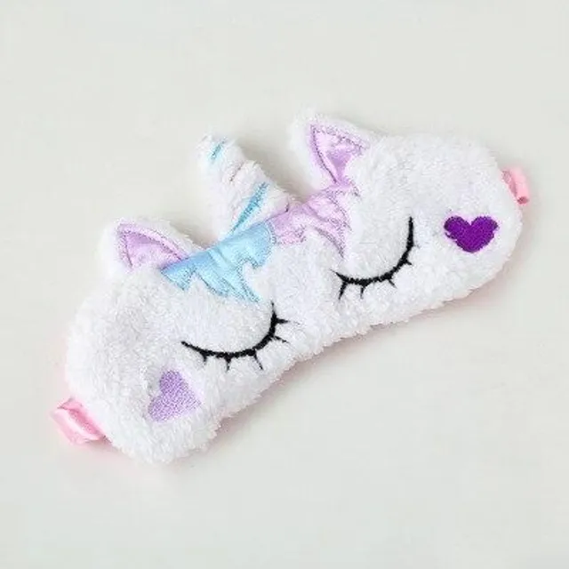 A mask for sleeping with a unicorn