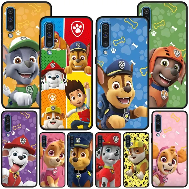 Dětský kryt na telefony Samsung s barevným motivem oblíbených postav Tlapková patrola
