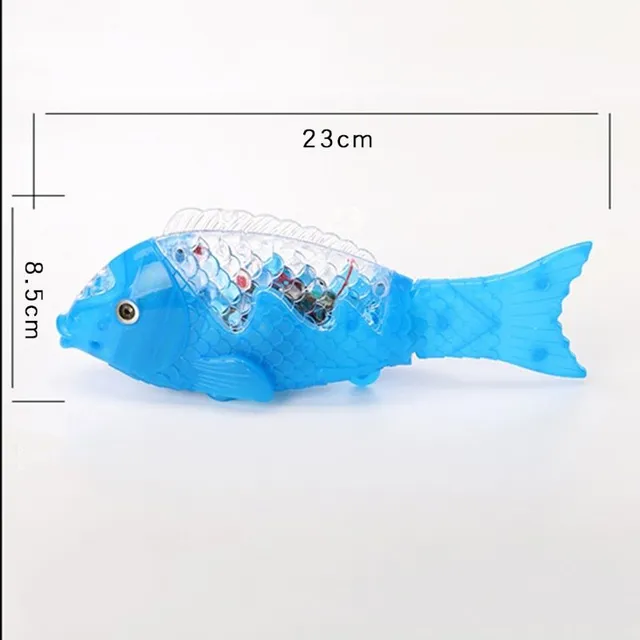 LED elektromos csillámos hal a vízben