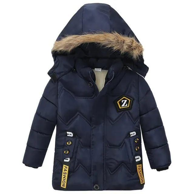 Lange Winterjacke für Kinder zb-navy-blue 4t