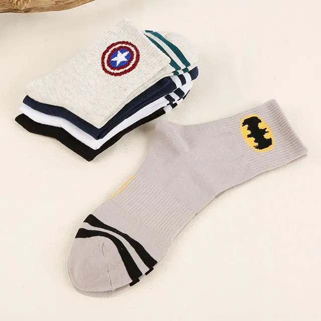 Pánské ponožky ve stylu Marvel/DC