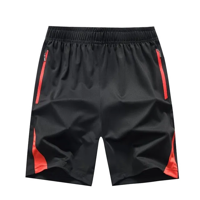 Men's cotton shorts with elastic waist - Comfortable sports shorts for running