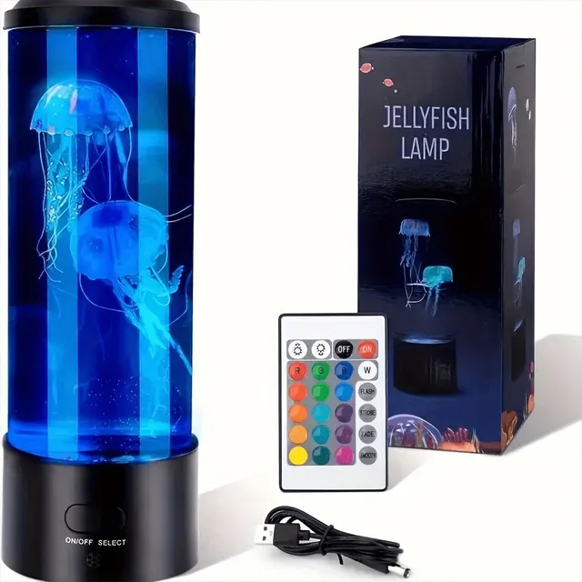 Electric Lava Lamp with Jellyfish