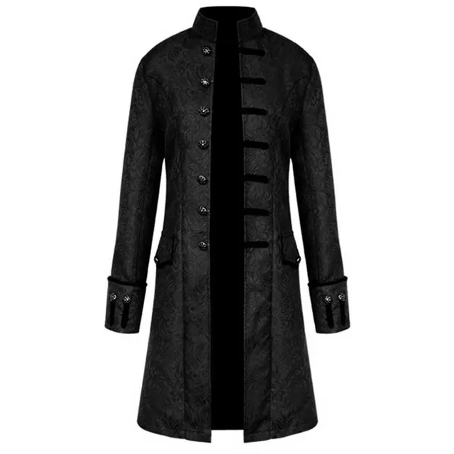 Men's Coat with Gothic Motif