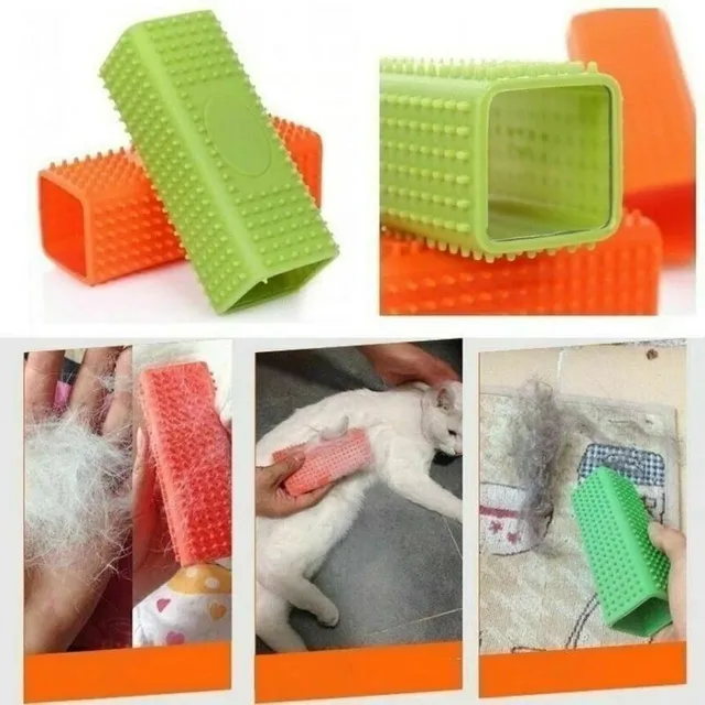 Brosse en silicone pour poils