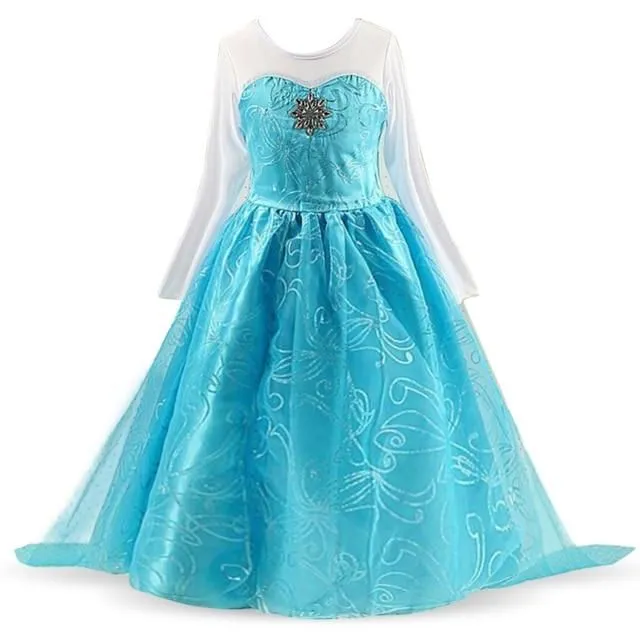 Girls Frozen Princess Costume