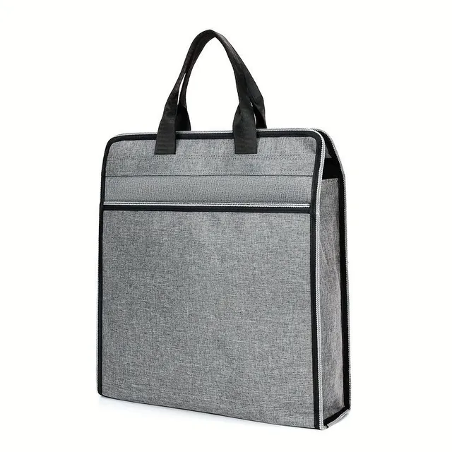 Men's briefcase with laptop compartment, multilayer of solid Oxford