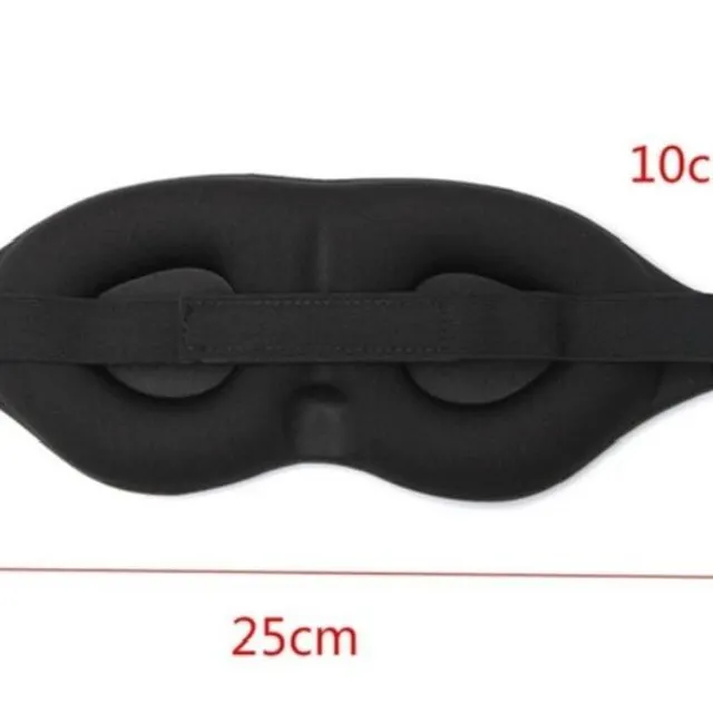 3D mäkká a pohodlná maska na oči na spanie