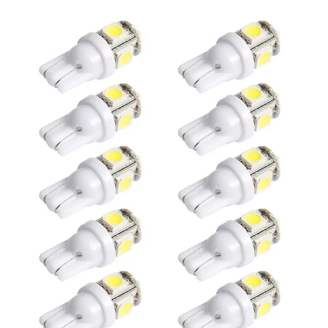 LED white car bulb - 10 pieces