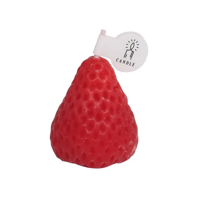 Decorative candle strawberry