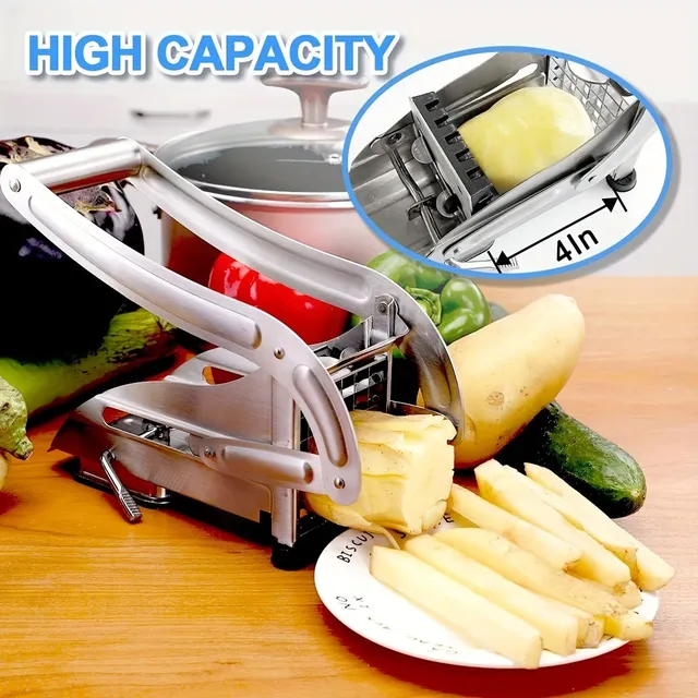 Stainless steel cutter for fruit and vegetables