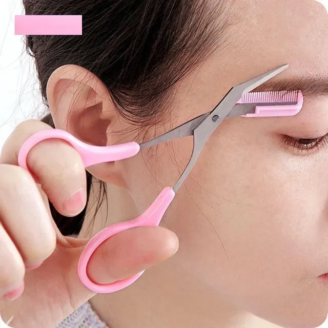 Eyebrow scissors with comb