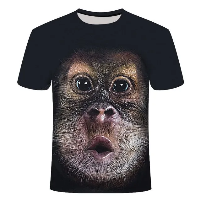 Funny summer t shirt for men with animal motifs