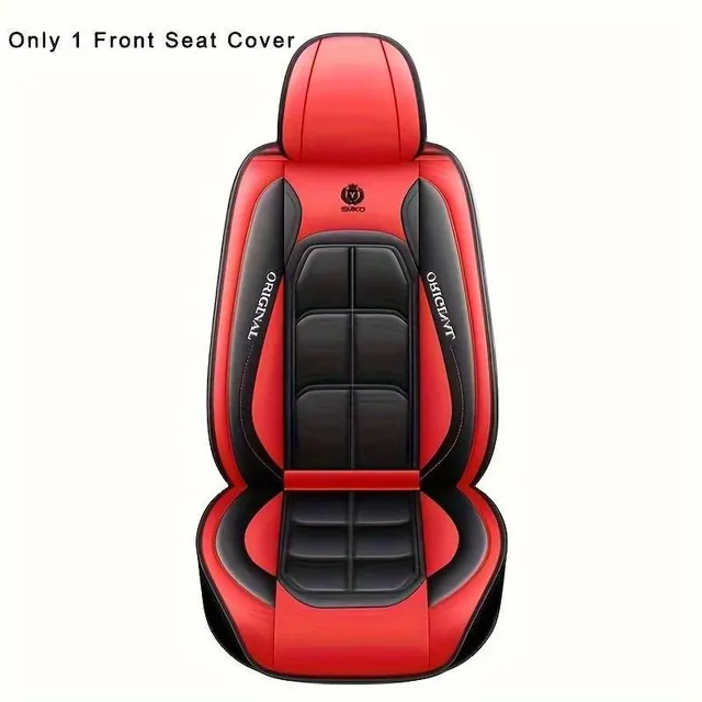 Front universal year-round seat on a car seat made of PU leather - protects and cosy