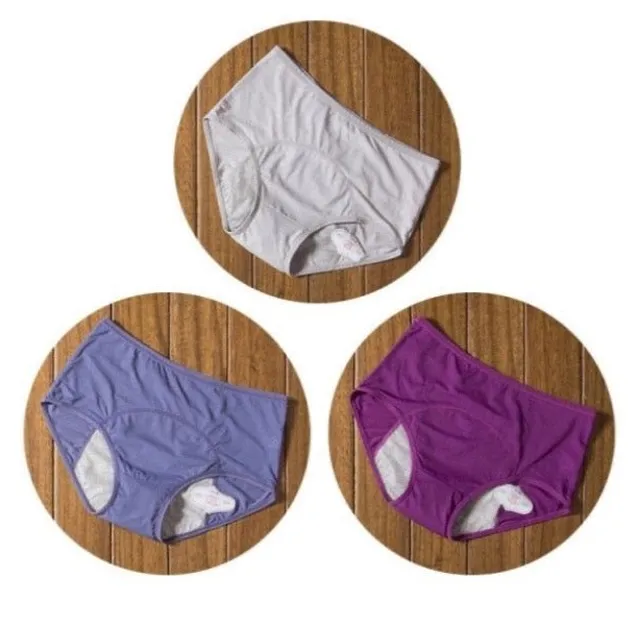 Set of high waisted menstrual panties 3 pcs - more colours