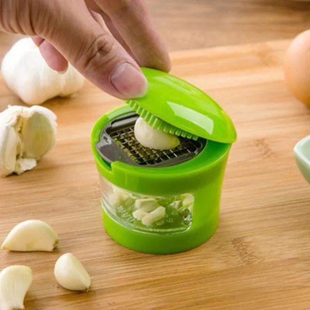 Stainless steel garlic press