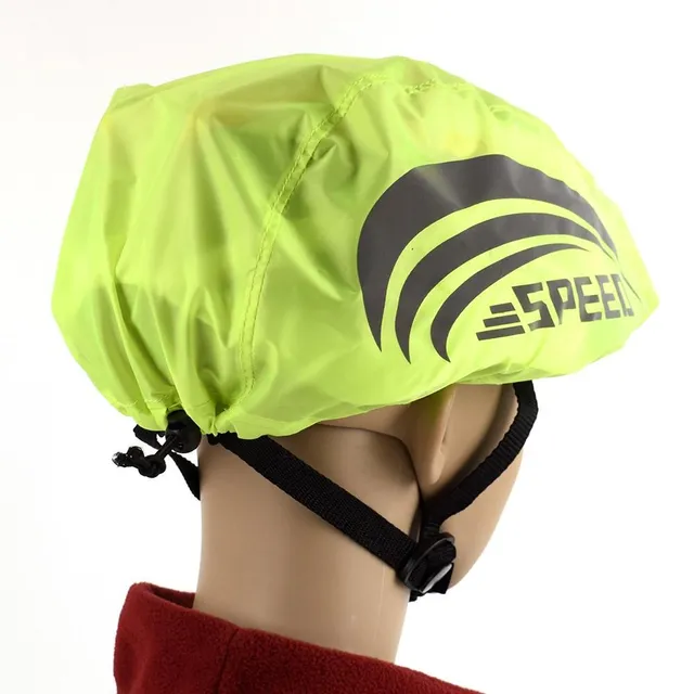 Waterproof dustproof helmet cover with reflectors