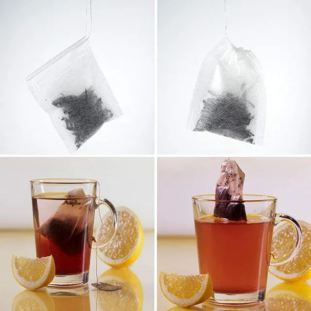 Nanotorebki herbaty wykonane z naturalnego materiału - 5 x 7