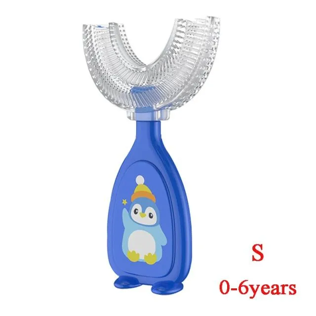 U-shaped whitening toothbrush for children from 2 to 12 years