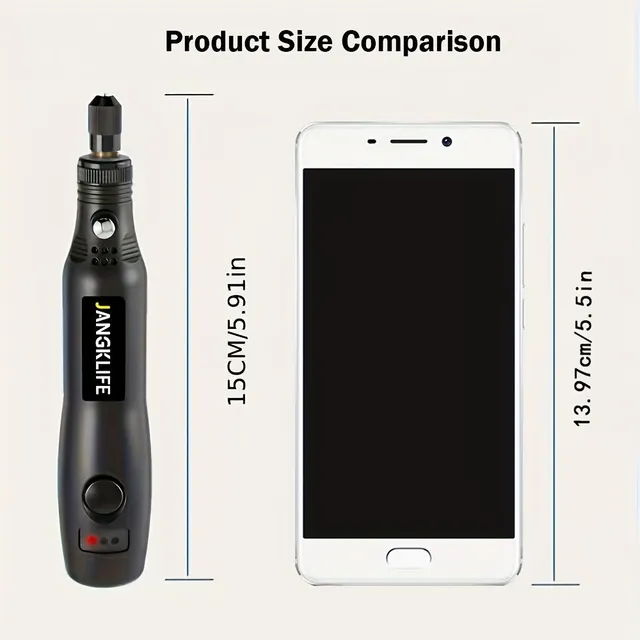 Wireless Rotary Tool with Rechargeable Rydle Pen and Battery - Electric and Adjustable Carving Pen