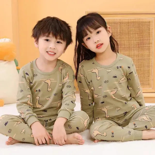 Children's pajamas with long sleeves for boys and girls