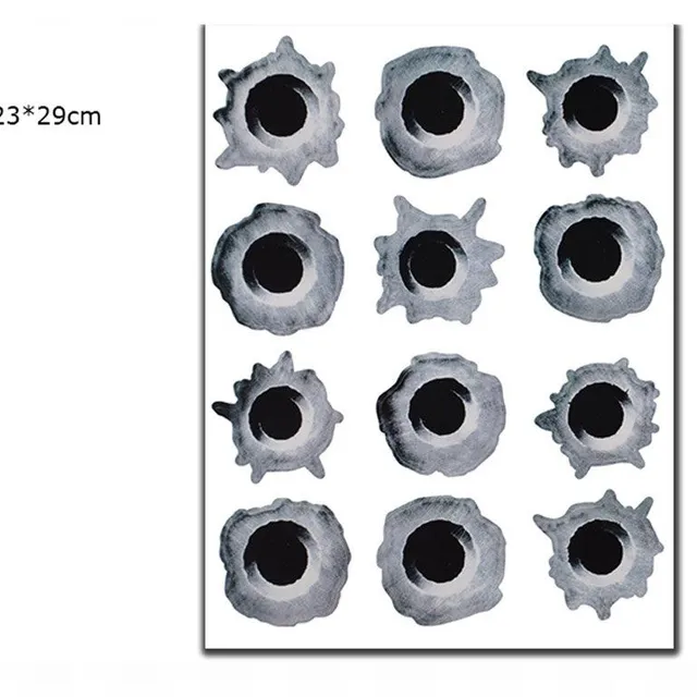 Autocolant 3D Găuri de Împușcare