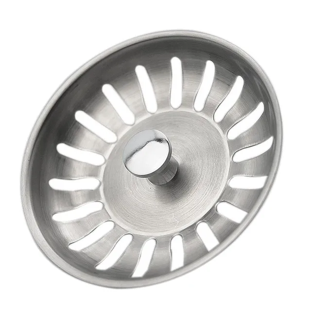 Stainless steel sink sieve in several color variants