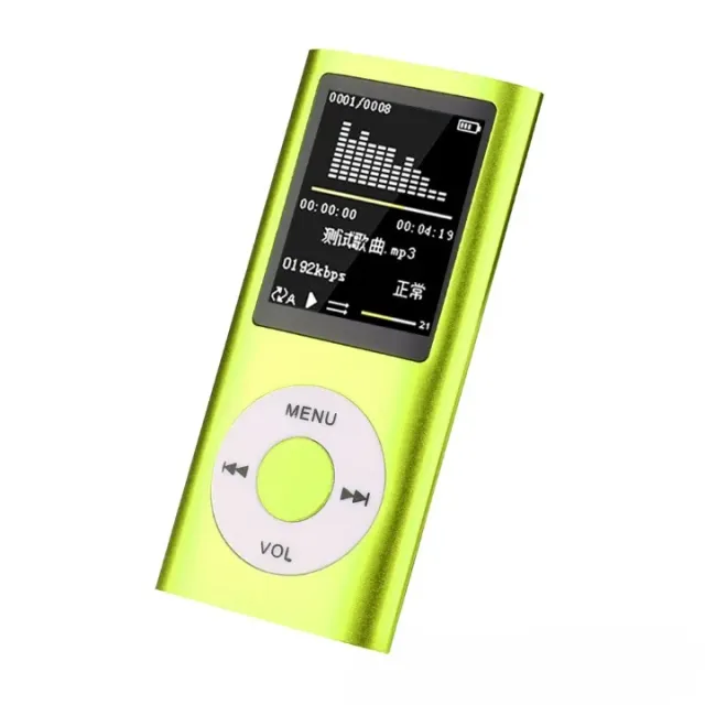 Lecteur Mp3 design avec différentes couleurs et affichage LED