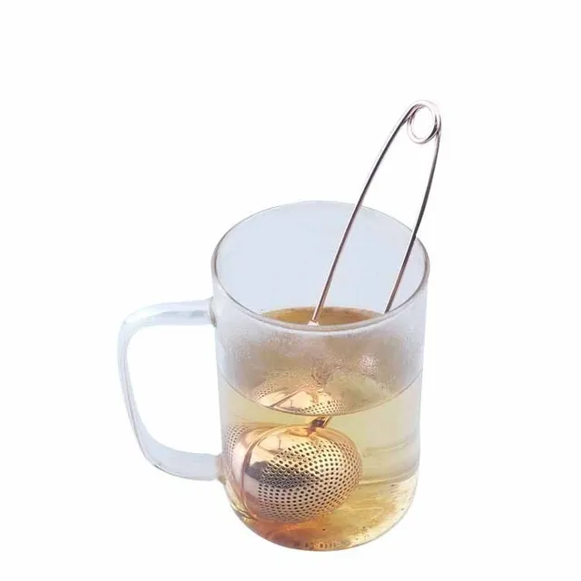 Gyakorlati fém fűszertartó vagy öntözött tea lúgozására