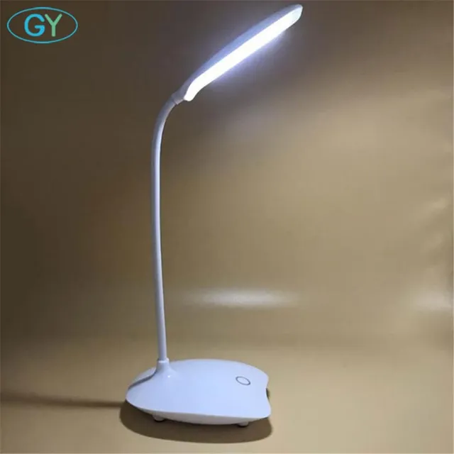Biała lampa LED z ładowaniem USB