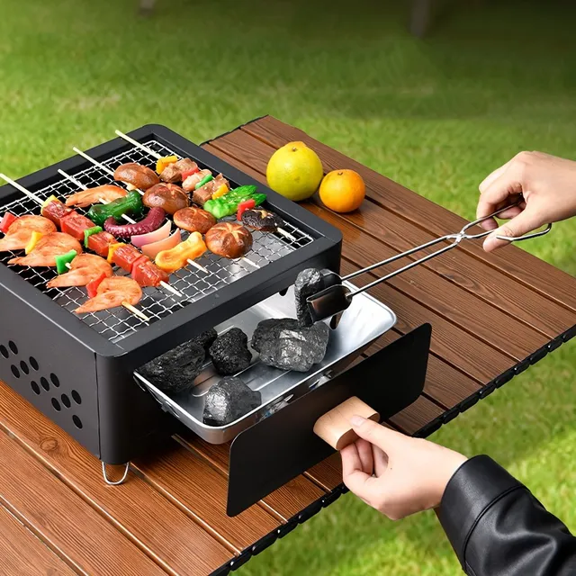 Transferable grill K-704 for charcoal - square, smokeless
