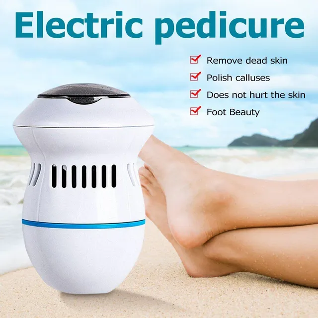 Nabíjecí elektrická bruska na nohy File Vacuum Odstranění odumřelé kůže Odstraňovač mozolů Nástroje na pedikúru Péče o nohy pro tvrdé popraskané čištění